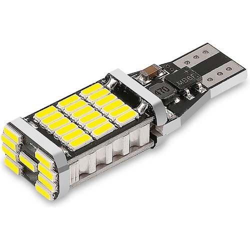 AVS T151 T10/белый/ (W2.1x9.5d) CANBUS 45SMD 4014 12-24V W16W коробка 2 шт