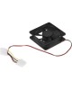 Вентилятор GEMBIRD Вентилятор (FANCASE-4), 80x80x25, втулка, 4 pin Molex, провод 30 см