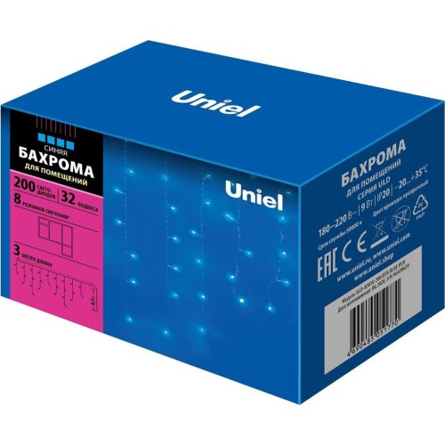 Гирлянда UNIEL (07950) ULD-B3010-200/DTA BLUE Гирлянда UNIEL (07950) ULD-B3010-200/DTA BLUE