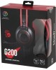 A4TECH Наушники с микрофоном Bloody G200 черный/красный 2м мониторные оголовье (G200 AUX3.5-4PIN +USB)