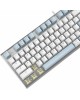 A4TECH Клавиатура Fstyler FS100 Neon, USB, синий + белый