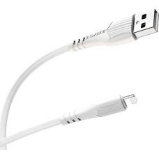 Дата-кабель 8 Pin BOROFONE (6931474720863) BX37 USB-Lightning 8 Pin 2.4A 1M - белый