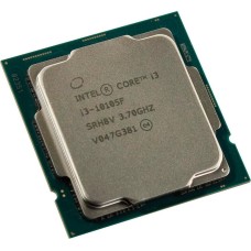 INTEL Процессор Core i3-10105F / 3.7-4.4 GHz, 4 cores, 8 threads, 6MB, 65W, LGA1200, Comet Lake, 14nm / OEM