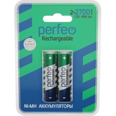 Аккумуляторы PERFEO (PF_C3320) AA2700MAH/2BL Аккумулятор Пластик