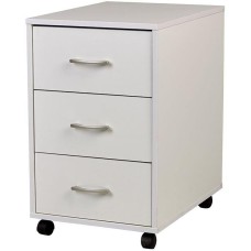 Детская мебель POLINI Тумба с ящиками kids Mirum на колесах 40х55см белый (1 кор.)