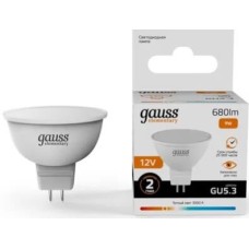 GAUSS Лампа LED GU5.3, софит, 9Вт, 11519, одна шт