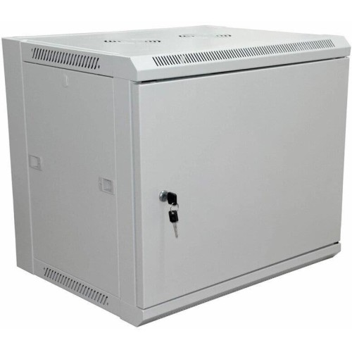 REXANT Шкаф коммутационный Pro (04-2210) настенный 6U 600x450мм пер.дв.металл без задн.дв. 90кг серый 365мм 16кг 220град. 370мм IP20 сталь