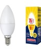 Лампа светодиодная VOLPE (UL-00003804) LED-C37-9W/WW/E14/FR/NR Теплый белый свет 3000K