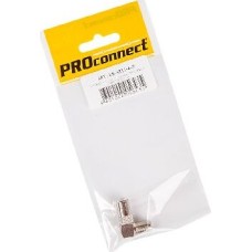 Переходник PROCONNECT (05-4311-4-7) ПЕРЕХОДНИК АНТЕННЫЙ, (ГНЕЗДО F - ШТЕКЕР TV), УГЛОВОЙ (1ШТ.) (ПАКЕТ)