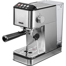 Кофеварка рожковая BBK BCM1501 нержавеющая сталь/черный
