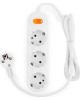 POWERCUBE Сетевой удлинитель PC-1-3M, 3м, белый [pc-1-3м]
