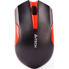 A4TECH Мышь беспроводная G3-200N, радио, оптическая, 1200dpi, черный и красный
