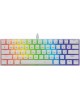 OKLICK Клавиатура K763W, USB, Bluetooth/Радиоканал, белый [1920562]