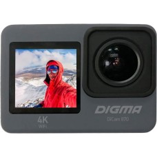 DIGMA Экшн-камера DiCam 870 серый