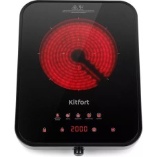KITFORT Плита Инфракрасная КТ-141 черный стеклокерамика (настольная)