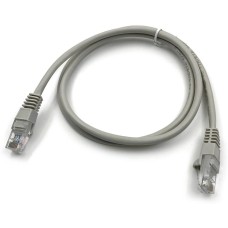 KINGPRICE Патч-корд KP-PC-c5e-1m-g 1Гбит/с UTP 4 пары cat.5E CCA molded 1м серый RJ-45 (m)-RJ-45 (m)