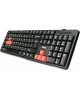 Клавиатура DIALOG KS-030U (USB) черный/красный