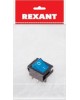 REXANT Выключатель клавишный 250В 16А (4с) ON-OFF синий с подсветкой (1 шт/уп)