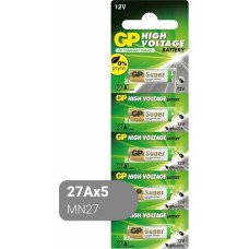 GP Батарея Super Alkaline 27A MN27 (27A) (5шт)