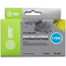 CACTUS Картридж струйный CS-CB325N(CS-CB325) №178XL желтый (14.6мл) для HP PS B8553/C5383/C6383/D5463