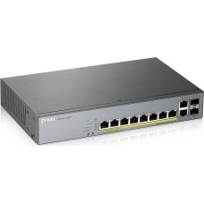 ZYXEL Коммутатор GS1350-12HP-EU0101F (L2) 10x1Гбит/с 2SFP 8PoE+ 130W управляемый