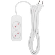 REXANT Удлинитель STANDARD 2 гнезда, 3м, 2х1,0мм², б/з, белый