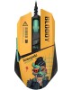 A4TECH Мышь проводная Bloody W63 Max Renegade, игровая, оптическая, 12000dpi, желтый и рисунок