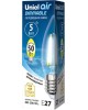 Лампочки светодиодные UNIEL (UL-00003642) LED-C35-5W/NW/E27/CL/DIM GLA01TR