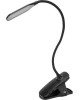 REXANT (609-033) Светильник настольный Click 4Вт, LED, 4000К, диммируемый 3 ступени, заряжаемый, на прищепке, черный