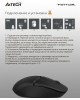 A4TECH Мышь Fstyler FG12S черный оптическая 1200dpi silent беспров. USB 3but (FG12S BLACK)