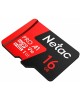 NETAC Флеш карта microSDHC 16GB NT02P500PRO-016G-R P500 Extreme Pro V10 A1 + adapter