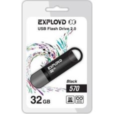 USB флэш-накопитель EXPLOYD 32GB 570 черный [EX-32GB-570-Black]