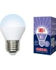 Лампа светодиодная VOLPE (UL-00003833) LED-G45-11W/DW/E27/FR/NR Форма шар матовая Серия Norma 6500K