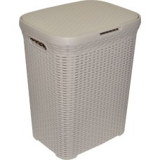 Корзина для белья VIOLET Ротанг 40л (латте) 184020