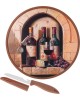 Доска разделочная AGNESS 895-178 с ножом d27,5*1,2см