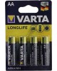 VARTA Батарея Longlife LR6 Alkaline AA (4шт) блистер