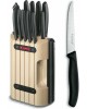 ножи VICTORINOX Набор ножей кухон. Swiss Classic 6.7153.11 компл.:11предм. с подставкой черный подар.коробка