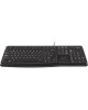 LOGITECH Комплект кл-ра+мышь проводн. MK120 black (с кириллицей, USB, 104 клавиши) (920-002589)