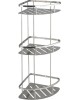 Полка GFMARK 80364 Полочка 22 см тройная угловая овальная литая антивандальная из нержавеющей стали марки
