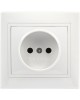 Розетка SMARTBUY (SBE-01w-10-S1-N-c) Венера, 1-местная, белый