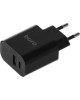 BURO Сетевое зар./устр. BUWD1 20W 3A (PD+QC) USB-C/USB-A универсальное черный (BUWD18P110BK)