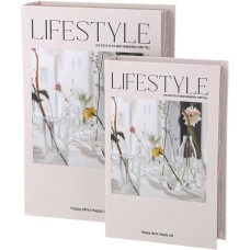 LEFARD НАБОР ШКАТУЛОК-КНИЖЕК ИЗ 2-Х ШТ. 30Х21Х7/24Х16Х5 СМ 94-211