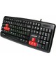Клавиатура NAKATOMI KN-02U USB черный-красный