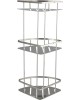 Полка GFMARK 80364 Полочка 22 см тройная угловая овальная литая антивандальная из нержавеющей стали марки