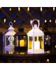 NEON-NIGHT (513-054) Декоративный фонарь со свечкой, белый , 10.5х10.5х22,35 см, цвет Теплый