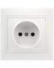 Розетка SMARTBUY (SBE-01w-10-S1-N-c) Венера, 1-местная, белый