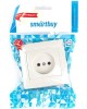 Розетка SMARTBUY (SBE-01w-10-S1-N-c) Венера, 1-местная, белый