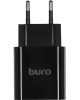 BURO Сетевое зар./устр. BUWD1 20W 3A (PD+QC) USB-C/USB-A универсальное черный (BUWD18P110BK)
