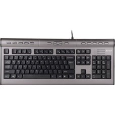 Клавиатура A4TECH KLS-7MUU серебристый/черный USB slim Multimedia
