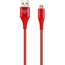 Кабель SMARTBUY (iK-3112ERG red) Type C кабель в рез.оплет. Gear, 1м - красный